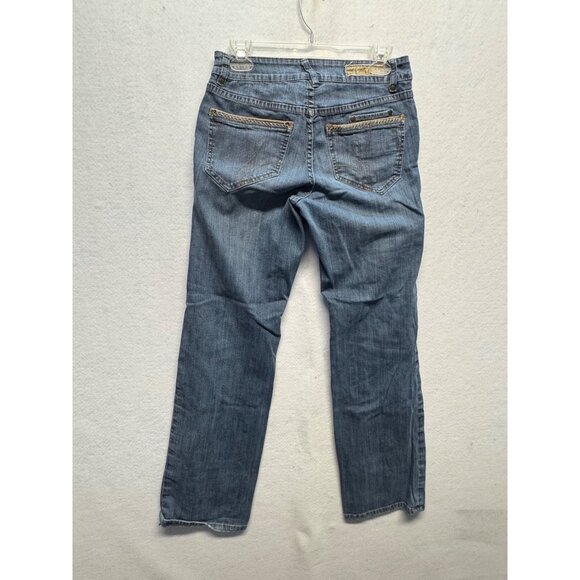 Worn Brand Womens Worn Bootcut Denim Jeans Size 8 Blue Medium Wash Cotton Blend - Picture 10 of 11